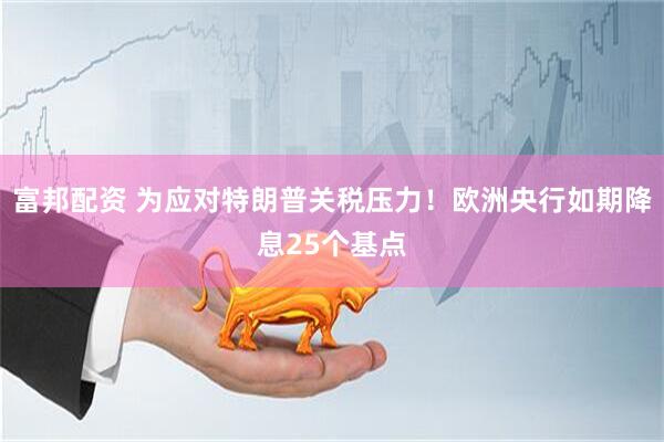 富邦配资 为应对特朗普关税压力！欧洲央行如期降息25个基点